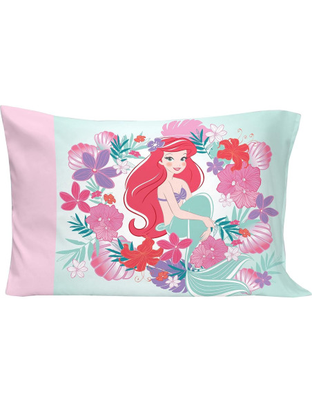 Juego de Cama Disney Ariel Jardín Marino 4 Piezas Rosa Aqua Juego de Cama Disney Ariel Jardín Marino 4 Piezas Rosa Aqua