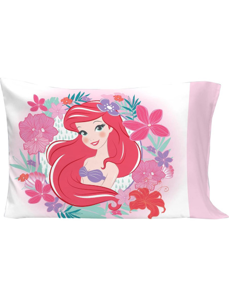 Juego de Cama Disney Ariel Jardín Marino 4 Piezas Rosa Aqua Juego de Cama Disney Ariel Jardín Marino 4 Piezas Rosa Aqua