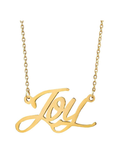 Collar de Nombre Personalizado AOLO Acero Inoxidable 35.56 cm