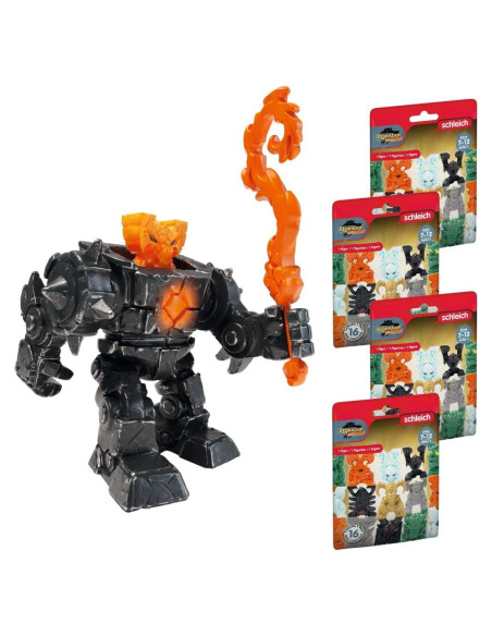 Conjunto de Figuras de Acción Schleich Robot Mini Lava 7 Piezas