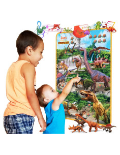 Póster Interactivo Just Smarty de Dinosaurios 60x40 cm