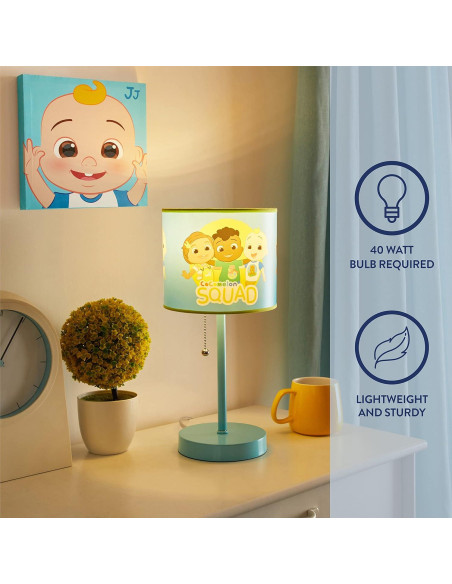 Lámpara de Mesa Cocomelon Idea Nuova 38 cm con Cadena Lámpara de Mesa Cocomelon Idea Nuova 38 cm con Cadena