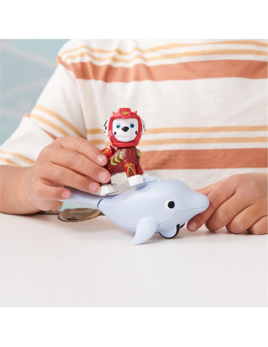 Figuras de Acción Paw Patrol Aqua Pups Marshall y Delfín