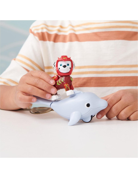 Figuras de Acción Paw Patrol Aqua Pups Marshall y Delfín