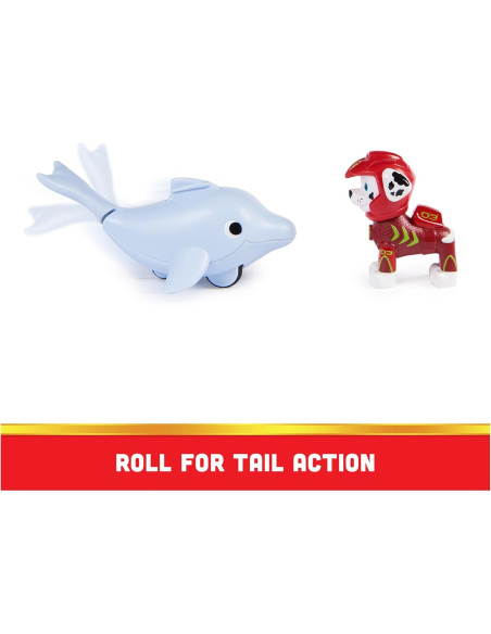 Figuras de Acción Paw Patrol Aqua Pups Marshall y Delfín