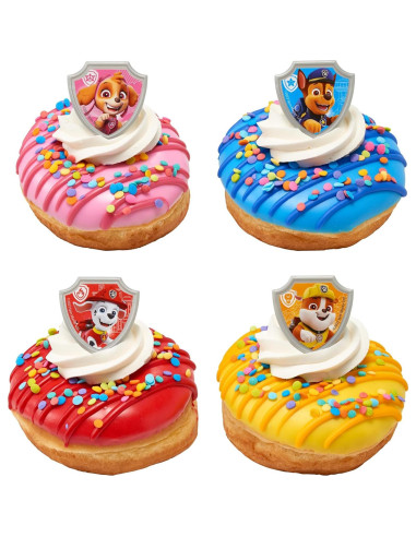 Anillos de Cupcake DecoPac Paw Patrol - 24 Decoraciones