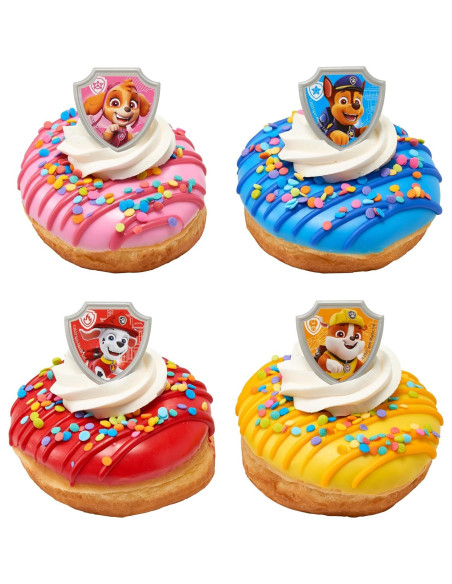 Anillos de Cupcake DecoPac Paw Patrol - 24 Decoraciones