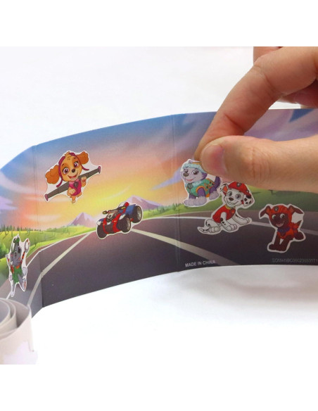 Pegatinas Paw Patrol Tara Toys con 50 piezas y escena