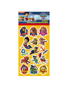 Pegatinas Paw Patrol - 4 Hojas Multicolor Brillantes