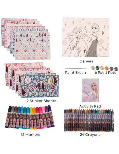 Set de Pintura Frozen - Diseños Innovadores - 1276 Piezas