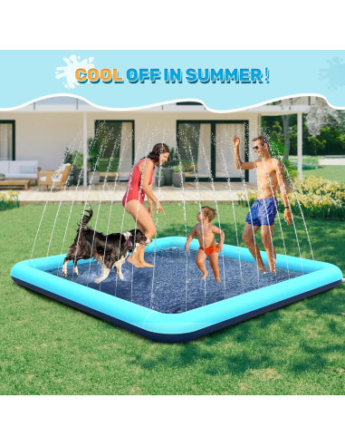 Splash Pad Bilibara 322 cm Antideslizante para Perros y Niños