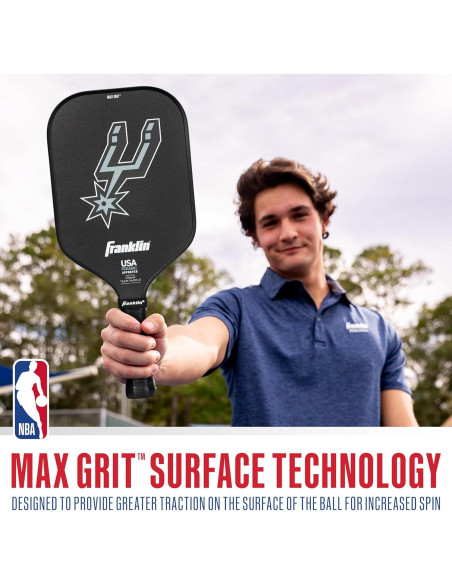 Pala de Pickleball Franklin Sports NBA San Antonio Spurs 13mm