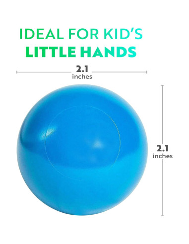 Bolas de Plástico Suave Playz 50 Unidades 8 Colores Vibrantes