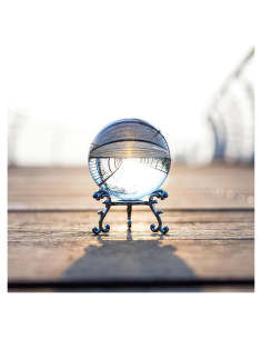 Bola de Cristal Transparente ZEERSHEE 60mm Decorativa