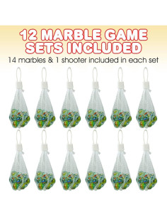 Paquete de 12 Bolsas de Canicas ArtCreativity - 180 Piezas 2