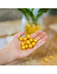 Canicas Galashield Doradas 2,27 kg para Jarrones 400 pcs 2