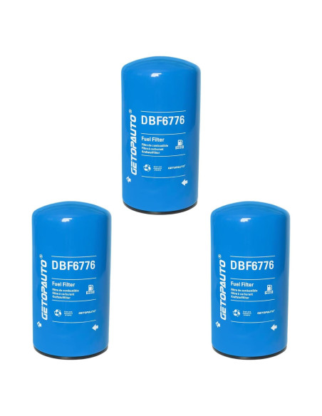 Filtro de combustible GETOPAUTO DBF6776 para Cummins ISX11.9 X15 (Juego de 3)