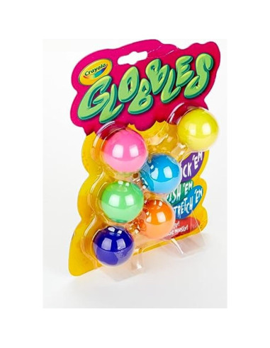 Crayola Globbles Juguete Antiestrés 6 Colores para Niños y Adultos