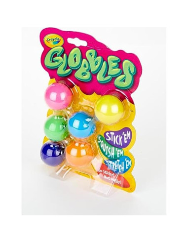 Crayola Globbles Juguete Antiestrés 6 Colores para Niños y Adultos