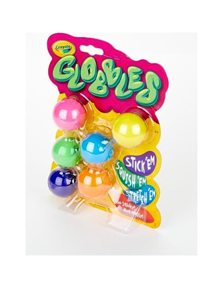 Crayola Globbles Juguete Antiestrés 6 Colores para Niños y Adultos