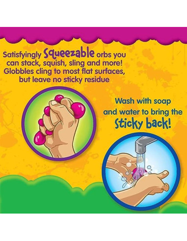Crayola Globbles Juguete Antiestrés 6 Colores para Niños y Adultos