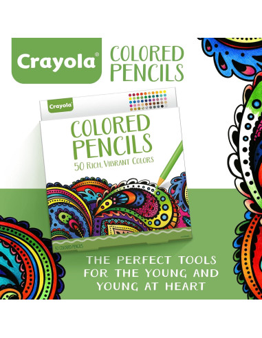 Lápices de Colores Crayola 50 Colores para Adultos