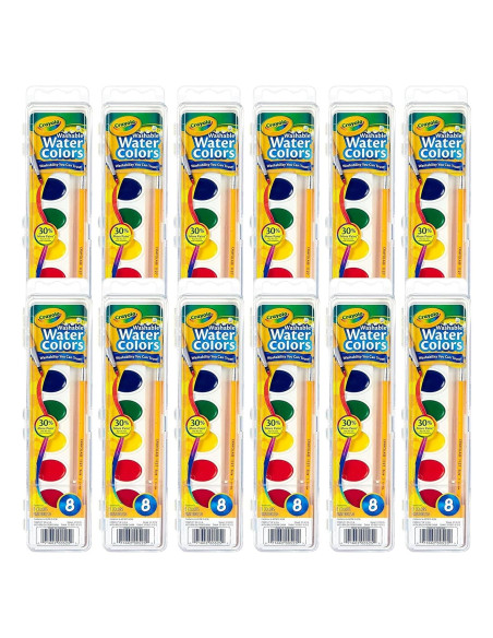 Conjunto de Pintura Acuarelable Crayola 12 Piezas Lavable