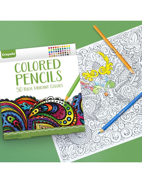 Lápices de Colores Crayola 50 Colores para Adultos Lápices de Colores Crayola 50 Colores para Adultos