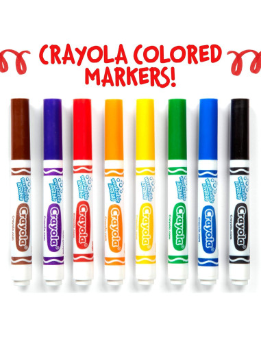 Marcadores Lavables Crayola Naranja 12 Piezas Ancha
