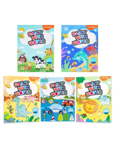 YPLUS Libro para Colorear Acuarela 5 Temas para Niños