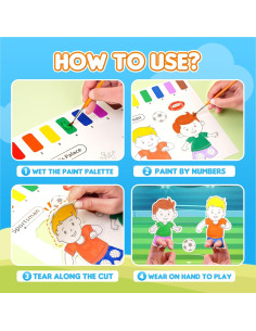 YPLUS Libro de Pintura Acuarela para Niños 20 Páginas 2