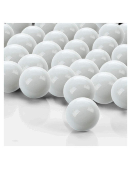 CYS EXCEL Relleno de Jarrón de Mármol de Vidrio Blanco 0.5 cm