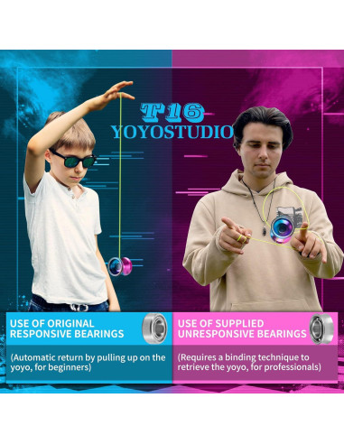 Yoyo Profesional YOYOSTUDIO T16 Doble Función con Accesorios
