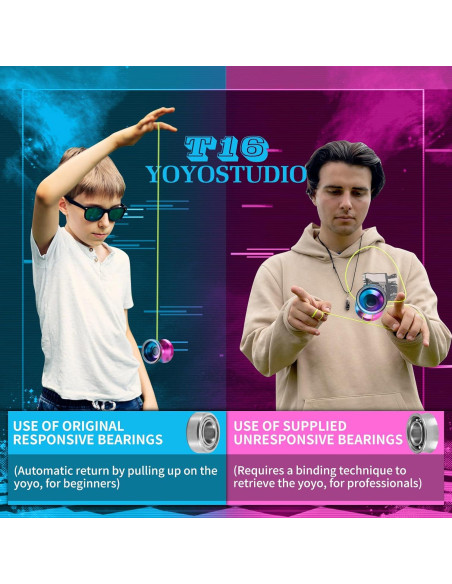 Yoyo Profesional YOYOSTUDIO T16 Doble Función con Accesorios