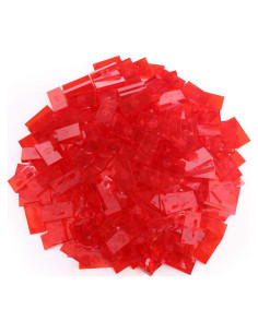 Dominó a Granel 100pcs - Plástico Rojo Transparente