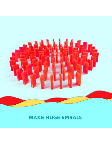 Dominó a Granel 100pcs - Plástico Rojo Transparente