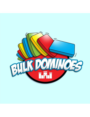 Dominó a Granel 100pcs - Plástico Rojo Transparente