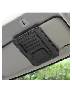 Organizador de Visera de Coche Augeny Negro, Almacenamiento Compacto