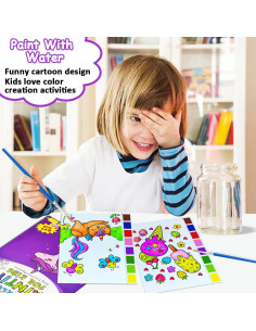 Libro de Colorear Acuarelas JZILU Unicornio 30x22 cm 2