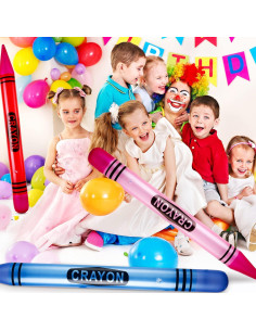 Raiten 12 Crayones Inflables Gigantes 104.9 cm Decoración 2