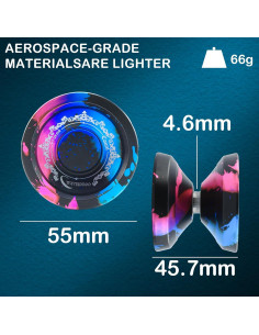 Yoyo Profesional WATIEOBOO 6061 Aluminio para Trucos 2