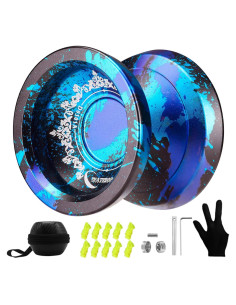 Yo-Yo Metálico WATIEOBOO R8 con 10 Cuerdas y Estuche