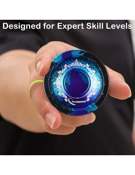 Yo-Yo Metálico WATIEOBOO R8 con 10 Cuerdas y Estuche