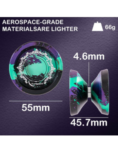 Yoyo WATIEOBOO C130 Profesional Metal para Trucos 2