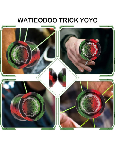Yoyo WATIEOBOO Profesional de Metal con Accesorios