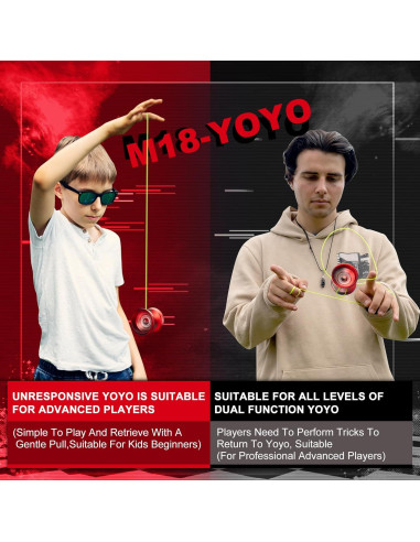 Yoyo Profesional WATIEOBO M18 para Niños y Adultos
