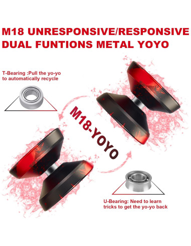 Yoyo Profesional WATIEOBO M18 para Niños y Adultos