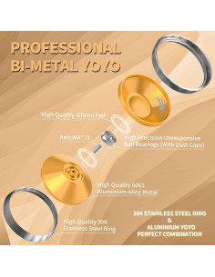 Yoyo Bi-Metal S03 YOYOSTUDIO Profesional para Trucos 2
