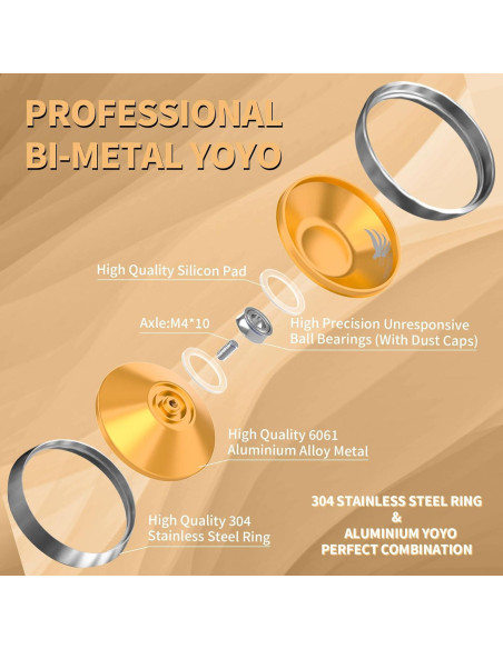 Yoyo Bi-Metal S03 YOYOSTUDIO Profesional para Trucos
