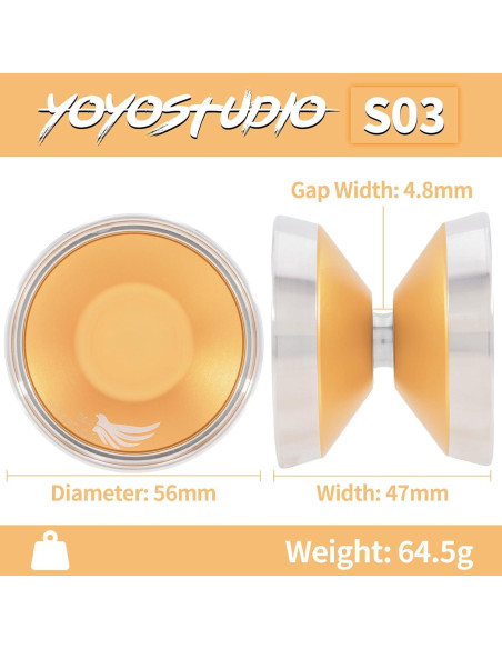 Yoyo Bi-Metal S03 YOYOSTUDIO Profesional para Trucos